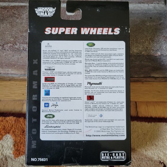 Motor Max - Super Wheels - 3 Pack Model toy car set - No. 75631 - Picture 5 of 5